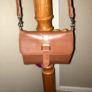 Vintage Leather Crossbody by Eddie Bauer